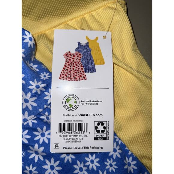 Members Mark 3 Pack Dress Girls 3T - Picture 2 of 15